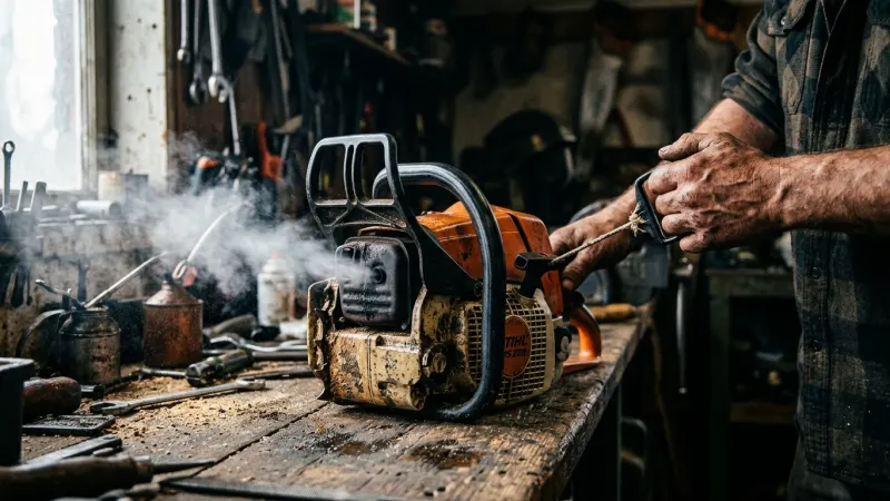 How to Start a Flooded Chainsaw Engine: Emergency Step-by-Step Fix