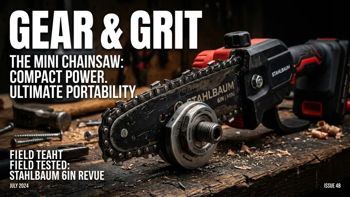 How to Tension a Mini Chainsaw Chain to Stop Slipped Chains