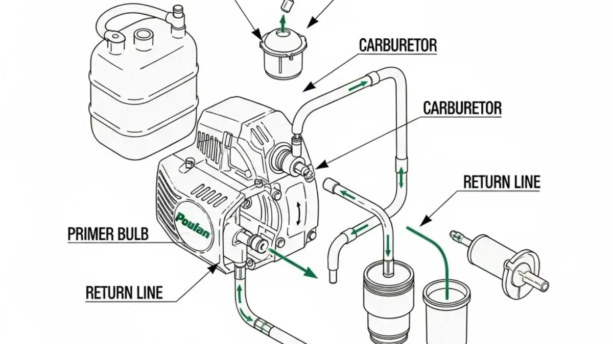 The DIY Guide to Your Poulan Chainsaw Fuel Line Diagram