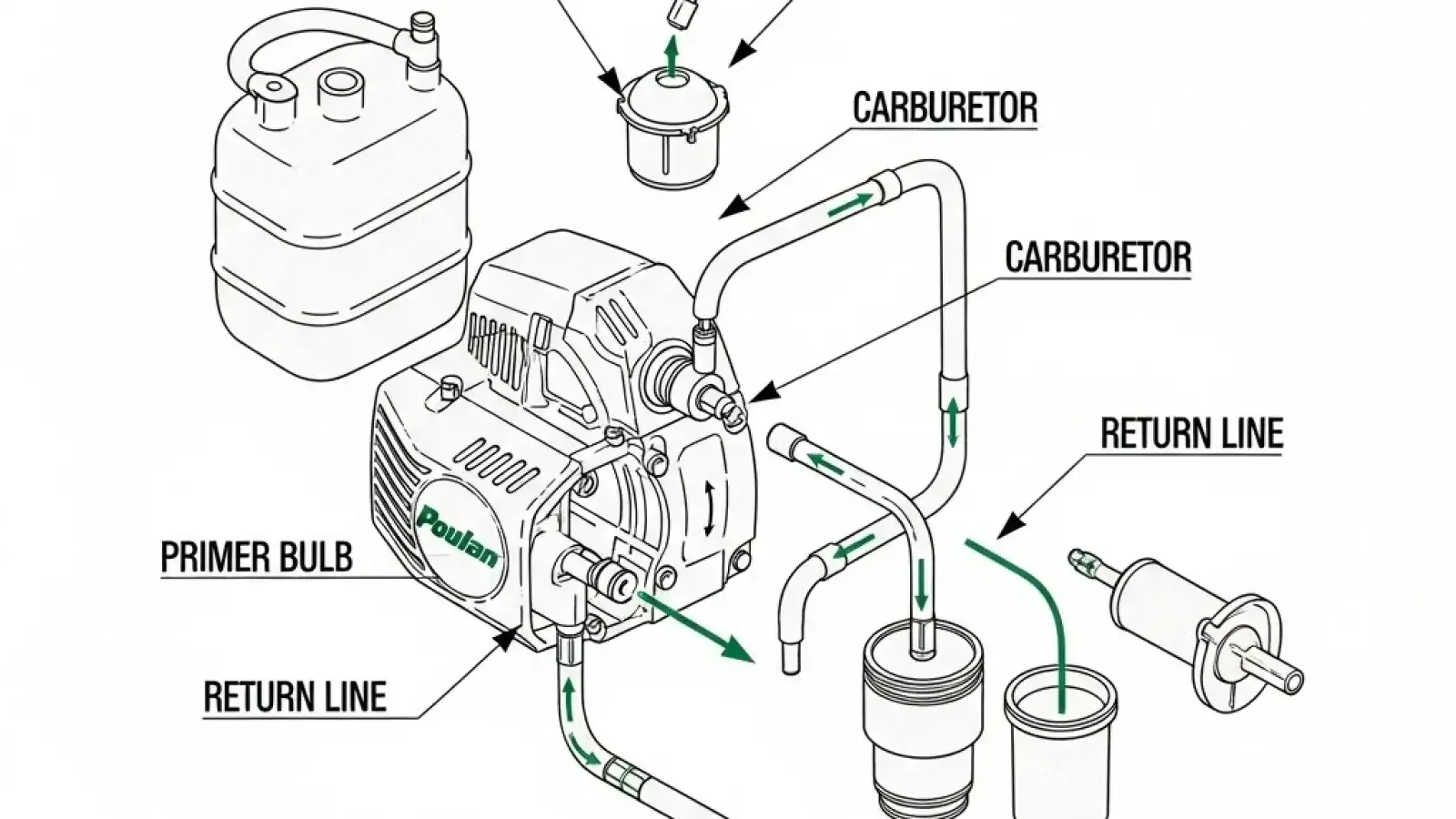 The DIY Guide to Your Poulan Chainsaw Fuel Line Diagram