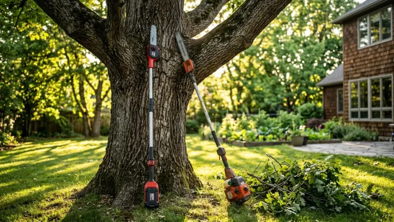 Gas vs. Electric Pole Saws 2026: Which Power Source Reigns for High Branches?