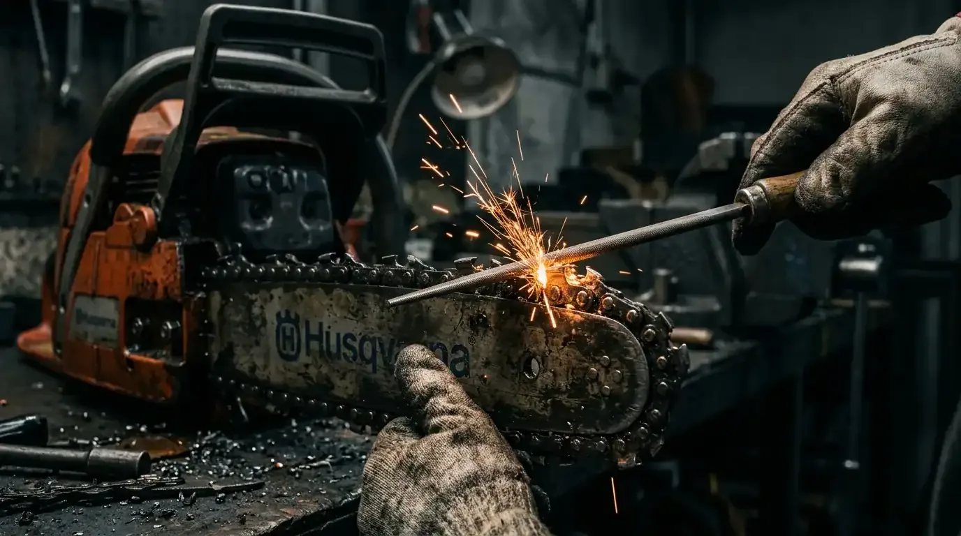 How to Sharpen a Chainsaw Chain