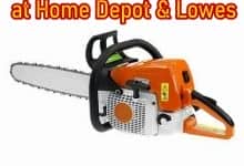chainsaw rental at lowes and home depot