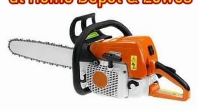 chainsaw rental at lowes and home depot