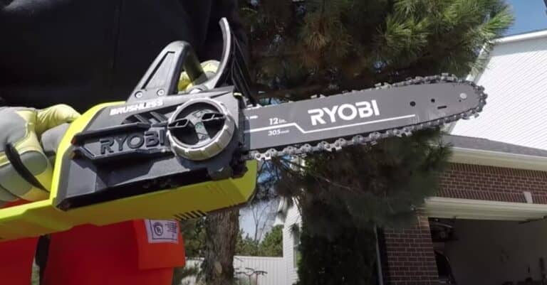 How to you use a Ryobi 18v brushless chainsaw?