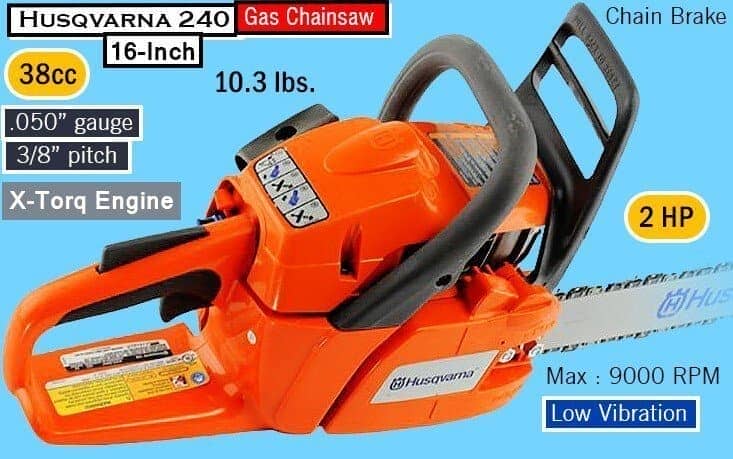 Husqvarna 240 Chainsaw, Review & Best Price $170
