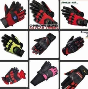 Kevlar chainsaw gloves