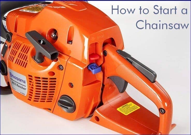 how to start a Husqvarna chainsaw