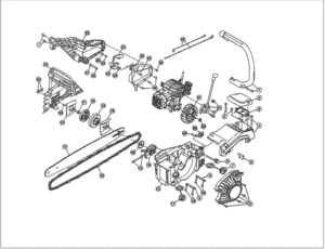 Remington-chainsaw-parts-diagram