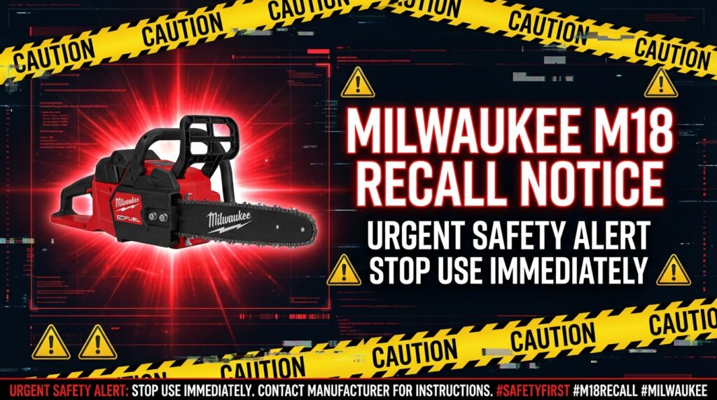 Milwaukee M18 Chainsaw Recall: Understanding the Safety Notice and Repair Process 1 Milwaukee M18 Chainsaw Recall - featured image