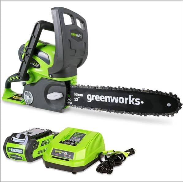 Greenworks 12-Inch 40V Cordless Chainsaw (G40CS40)