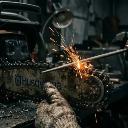 How to Sharpen a Chainsaw Chain