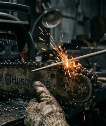 How to Sharpen a Chainsaw Chain
