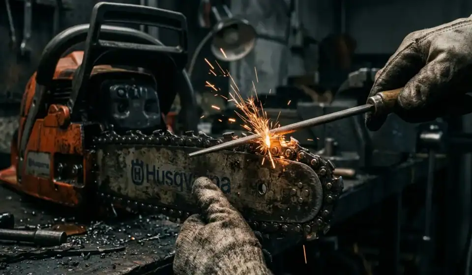 How to Sharpen a Chainsaw Chain